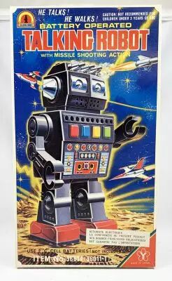 Robot - Robot Marcheur � Pile en T�le - Talking Robot (Yonezawa Japan)