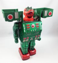 Robot - Robot Marcheur en Tôle à Piles - Dino Robo (Metal House reproduction Horikawa)