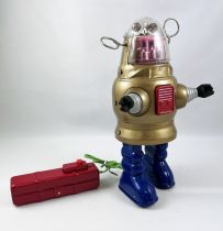 Robot - Robot Marcheur filoguidé en Tôle - Robot \'\'Robby\'\' (Ha Ha Toy)
