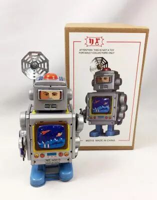 Robot - Robot Marcheur M�canique en T�le - Astro Mecano (N.R.)