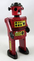 Robot - Robot Marcheur Mécanique en Tôle - Atomic Robot Man Rouge (St.John Tin Toy)