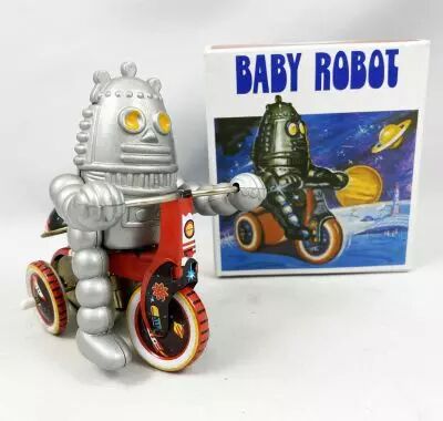 Robot - Robot Marcheur M�canique en T�le - Baby Robot MS013