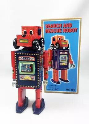 Robot - Robot Marcheur M�canique en T�le - Chien Robot MS 486 (ImageGifts)