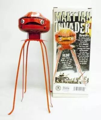 Robot - Robot Marcheur M�canique en T�le - Martian Invader (Schylling Toys)