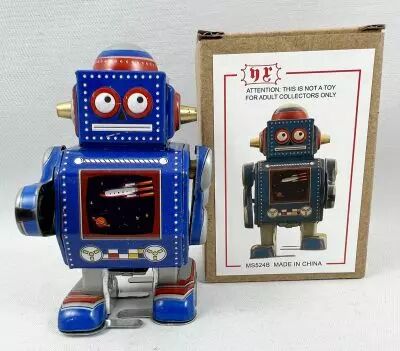 Robot - Robot Marcheur M�canique en T�le - Mechanical Robot (N.R.) MS524B