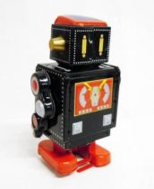 Robot - Robot Marcheur Mécanique en Tôle - Mechanical Robot Noir (N.R.)