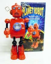 Robot - Robot Marcheur Mécanique en Tôle - Planet Robot (rouge)