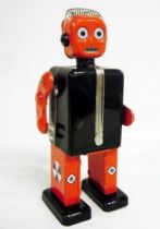 Robot - Robot Marcheur Mécanique en Tôle - Proton Man (St.John Tin Toy)