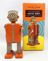 Robot - Robot Marcheur Mécanique en Tôle - Proton Robot (St.John Tin Toy)