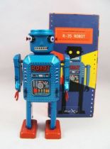 Robot - Robot Marcheur Mécanique en Tôle - R-35 Robot (St.John Tin Toy) 01