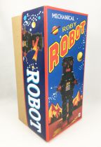 Robot - Robot Marcheur Mécanique en Tôle - Roby Robot (noir)  Ha Ha Toy MS640N