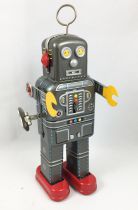 Robot - Robot Marcheur Mécanique en Tôle - Space Man \ Antenne\  (Ha Ha Toy) MS438