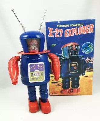 Robot - Robot Marcheur M�canique en T�le - X-27 Explorer (Q.S.H.) MS398