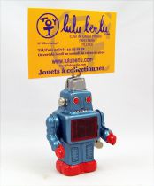 Robot - Robot Marcheur Mécanique en Tôle Porte-Cartes (étincelant) Yonezawa