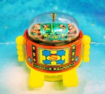 Robot - Rolling Robot - Roulette Robot (red & yellow)