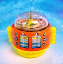 Robot - Rolling Robot - Roulette Robot (red & yellow)