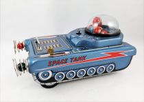 Robot - Space Tank M-18 (Battery Operated Tin Toy) - Masudaya (Japon)