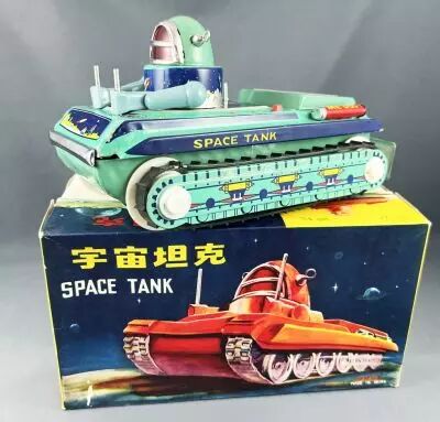 Robot - Space Tank ME-091 (Jouet T�le � Piles) - Chine 1969