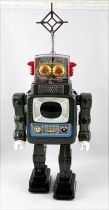 Robot - Television Spaceman Battery Operated Tin Robot - Alps 1965 (Japan)