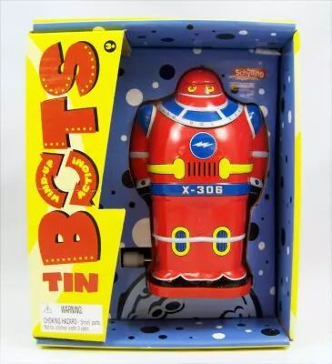 Robot - Wind-Up en T�le Tin Bots (X-306) - Schylling 