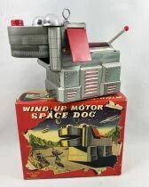 Robot - Wind-Up Motor Space Dog (Jouet M&eacute;canique en T&ocirc;le) -  Yoshiya 1957 (Japon)