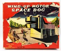 Robot - Wind-Up Motor Space Dog (Mechanical Tin Toy) - Yoshiya 1957 (Japan)