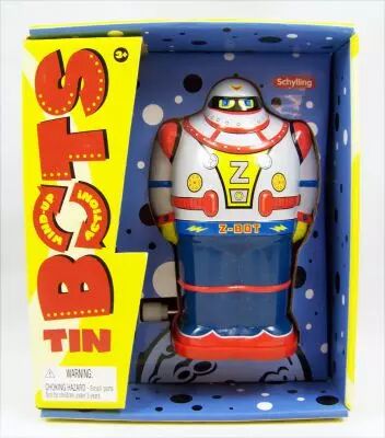 Robot - Wind-Up Tin Bots (Z-BOT) - Schylling