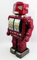 Robot Marcheur en T&ocirc;le &agrave; Piles - Space Evil Robot (Metal House Bliking))