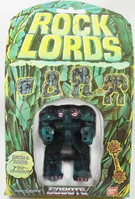 Lot De 2 Figurines Rock Lords Bandai – Vintage, Plastique, Bon état D’usage