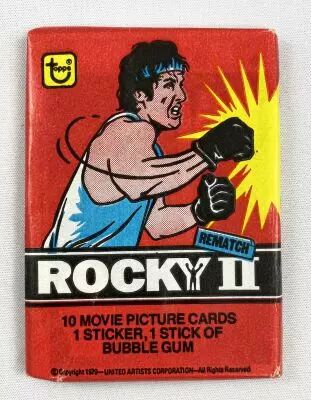 Rocky II - Topps Trading Bubble Gum Cards - Pochette de 10 Cartes � Collectionner #2