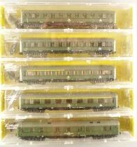 Roco 02264Ax2 02265A 02267A 02270A Ech N Db 5 Voitures Train Express Epoque Iv Am&eacute;nag&eacute;e Neuve Boite