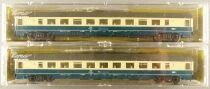 Roco 02271A Ech N Db 2 Voitures Grande Longueur Bpmz 2&deg; Classe Am&eacute;nag&eacute;e Bleu & Cr&egrave;me Neuve Boite