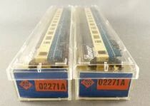 Roco 02271A Ech N Db 2 Voitures Grande Longueur Bpmz 2&deg; Classe Am&eacute;nag&eacute;e Bleu & Cr&egrave;me Neuve Boite