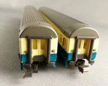 Roco 02271A N Scale Db 2 x Large Size Car Bpmz 2nd Class Blue & Cream Mint in Box