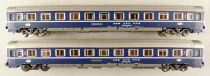 Roco 02272A Ech N Sbb Sff Ffs 2 Voitures Lits Bcm 2&deg; Classe Am&eacute;nag&eacute;e Bleue Neuve Boite