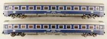 Roco 02272A N Scale Sbb Cff Ffs 2 x Sleeping Car Bcm 2nd Class Blue Mint in Box