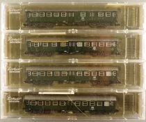 Roco 2253 2254 2 x 2255 N Scale Db 4 x Coach Express Train Area III Mint in Box