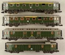 Roco 2257 2258 2260 2263 Ech N Db 4 Voitures Brochet Epoque III Am&eacute;nag&eacute;e Neuve Boite