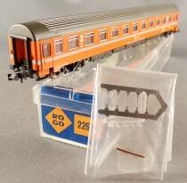 Roco 2261D N Scale &Ouml;bb Eurofima Coach 2nd Cl Orange Mint in Box