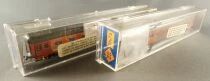 Roco 2262A 2262B Ech N Sbb Sff Ffs 2 Voitures Eurofima 1&deg; & 2&deg; Classe Am&eacute;nag&eacute;e Orange Neuve Boite