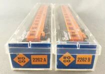 Roco 2262A 2262B N Scale Sbb Cff Ffs 2 x Eurofima Coach 1st & 2nd Class Orange Mint in Box