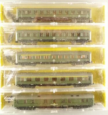 Roco 2x02264A 02265A 02267A 02270A  N Scale Db 5 x Coach Express Train Area Iv Mint in Box