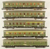 Roco 2x02264A 02265A 02267A 02270A  N Scale Db 5 x Coach Express Train Area Iv Mint in Box