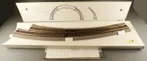 Roco 42569 Ho Hand Control Curved Turnout Right BWR 9/10 Roco Line Ballasted Roadbed 826,4 mm R9 30&deg; Mint in Box