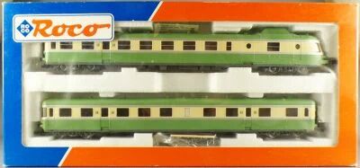 Roco 43037.2 Ho Sncf Coffret Autorail RGP X 2728 & Remorque XR 7728 avec Cuisine Noisy le Sec Neuf en Boite