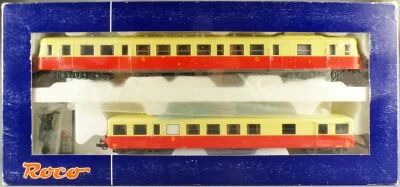 Roco 43078 Ho Sncf Coffret Autorail X ABD 2855 St Etienne & Remorque XR BD 8010 Dijon Digitalis�e Proche Neuf en Boite