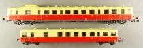 Roco 43078 Ho Sncf Set Diesel Railcar X ABD 2855 St Etienne & Trailer XR BD 8010 Dijon Digitized NMIB