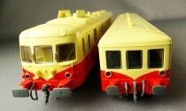 Roco 43078 Ho Sncf Set Diesel Railcar X ABD 2855 St Etienne & Trailer XR BD 8010 Dijon Digitized NMIB