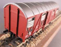 Roco 4375B Ho Sncf Uic Covered Wagon Goods Van 2 Axles Type Gs 120 5 568 2 Near Mint no Box