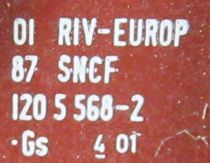 Roco 4375B Ho Sncf Wagon Couvert Uic 2 Essieux Type Gs 120 5 568 2 Proche Neuf sans Boite